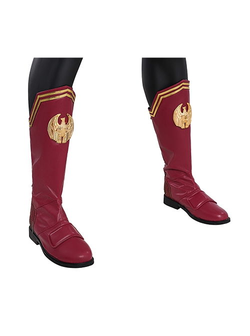 The Boys The Homelander Upgraded Version Halloween Cosplay  Accessories Red Boots