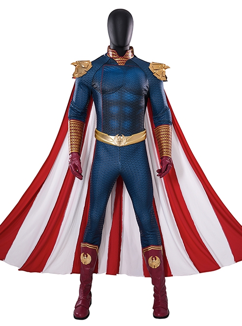 The Boys The Homelander Upgraded Version Halloween Cosplay  Accessories Red Boots