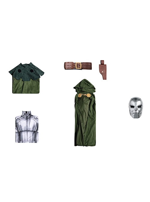 Fantastic Four Doctor Doom Victor von Doom Halloween Cosplay Costume Set Without Shoes
