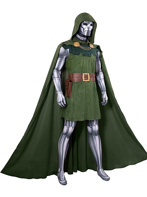 Fantastic Four Doctor Doom Victor von Doom Halloween Cosplay Costume Set Without Shoes