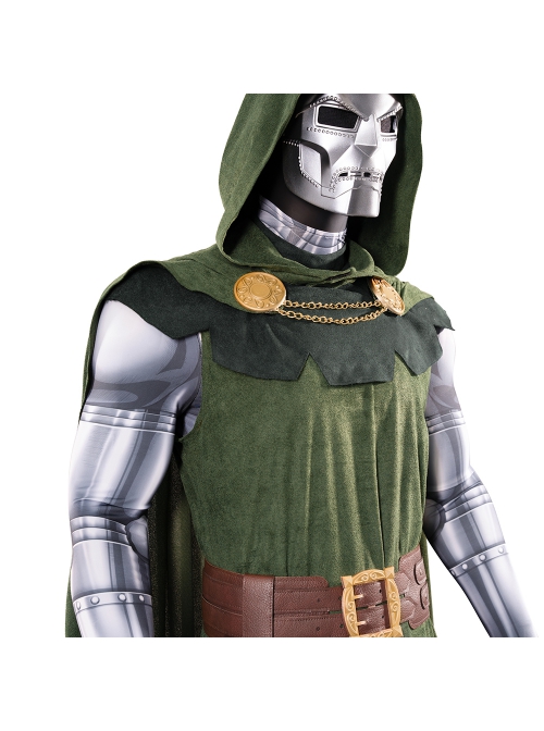 Fantastic Four Doctor Doom Victor von Doom Halloween Cosplay Costume Set Without Shoes