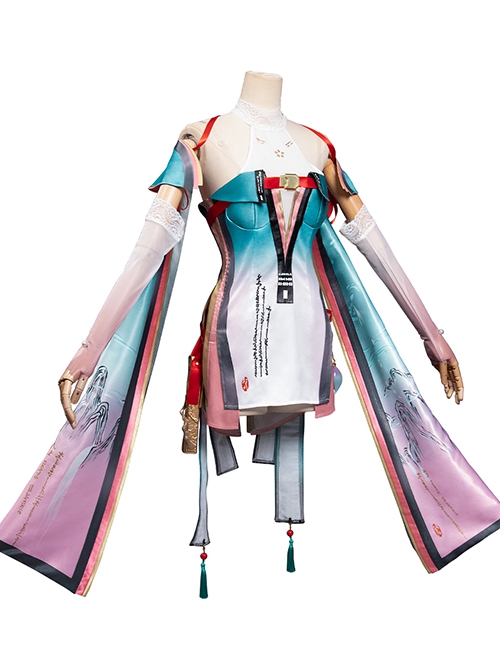 Game Wuthering Waves Zhezhi Halloween Cosplay Costume Full Set
