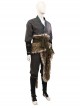 Black Myth Wukong Wukong Fur Waistband Halloween Cosplay Costume Set Without Gourd Without Masks