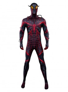 Spider Man 2 Absolute Carnage Miles Morales Bodysuit Halloween Cosplay Costume Set