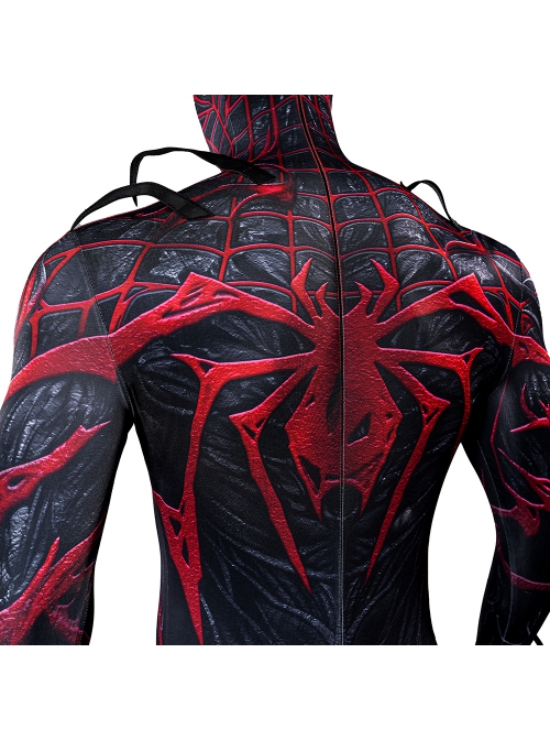 Spider Man 2 Absolute Carnage Miles Morales Bodysuit Halloween Cosplay Costume Set