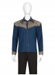 TV Drama Fallout The Ghoul Cooper Howard Halloween Cosplay Costume Blue Shirt