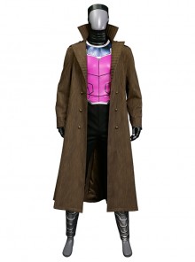 Movie Deadpool & Wolverine Gambit Halloween Cosplay Costume Set Without Shoes