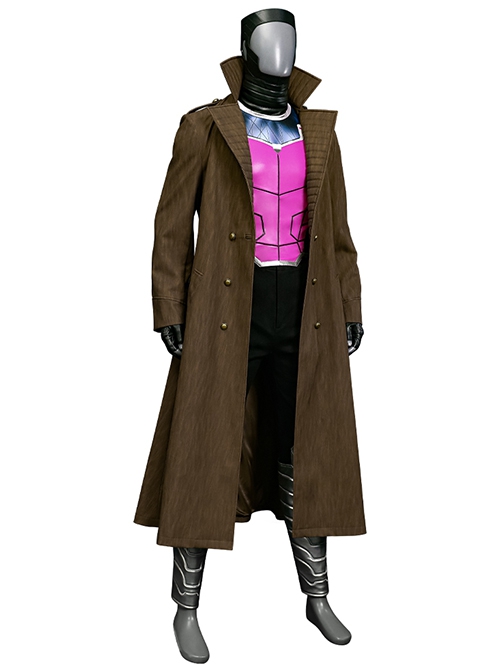 Movie Deadpool & Wolverine Gambit Halloween Cosplay Costume Set Without Shoes