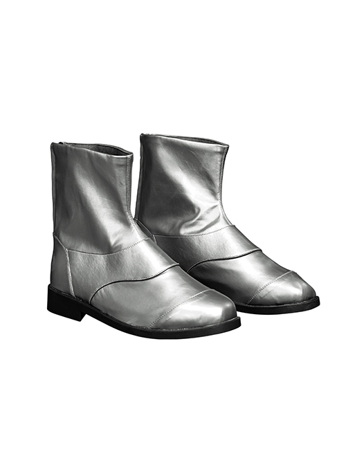 Movie Deadpool & Wolverine Gambit Halloween Cosplay Accessories Silver Short Boots