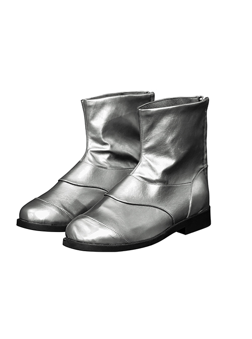 Movie Deadpool & Wolverine Gambit Halloween Cosplay Accessories Silver Short Boots