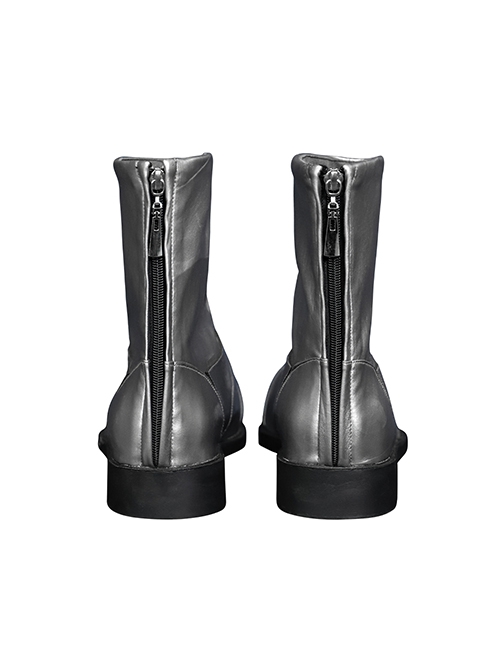 Movie Deadpool & Wolverine Gambit Halloween Cosplay Accessories Silver Short Boots