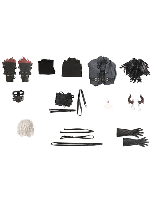 Game Final Fantasy VII Ever Crisis Sephiroth Dark Harbinger Halloween Skins Halloween Cosplay Costume Set