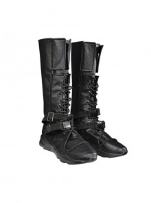 Game Final Fantasy VII Ever Crisis Sephiroth Edged Wings Training Garb Halloween Cosplay Accessories Black Boots