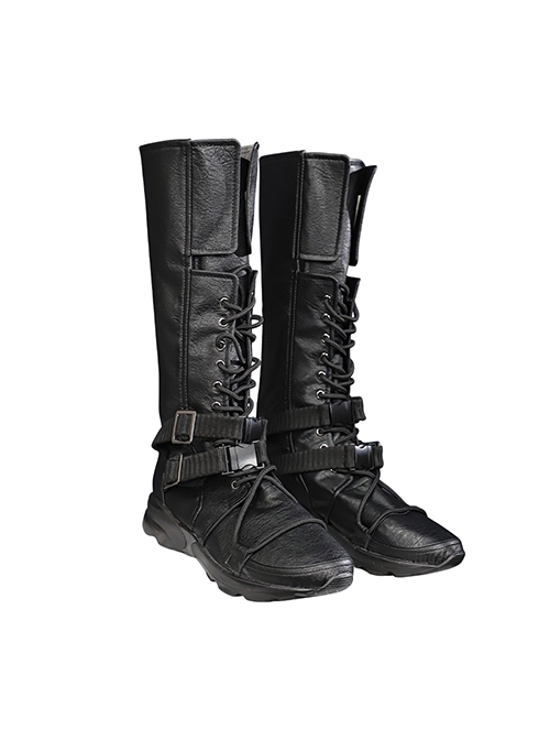 Game Final Fantasy VII Ever Crisis Sephiroth Edged Wings Training Garb Halloween Cosplay Accessories Black Boots
