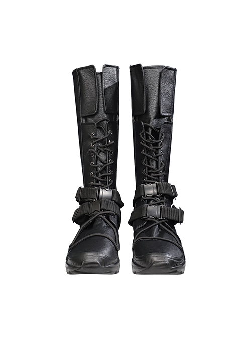 Game Final Fantasy VII Ever Crisis Sephiroth Edged Wings Training Garb Halloween Cosplay Accessories Black Boots