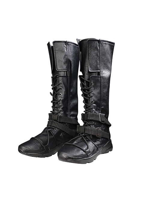 Game Final Fantasy VII Ever Crisis Sephiroth Edged Wings Training Garb Halloween Cosplay Accessories Black Boots