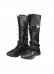 Game Final Fantasy VII Ever Crisis Sephiroth Edged Wings Training Garb Halloween Cosplay Accessories Black Boots