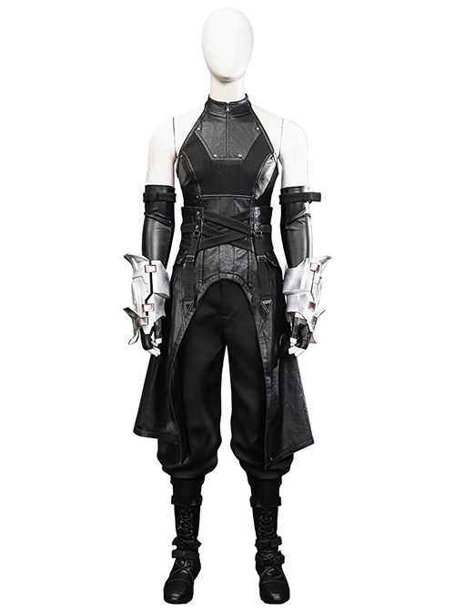 Game Final Fantasy VII Ever Crisis Sephiroth Edged Wings Training Garb Halloween Cosplay Accessories Black Boots