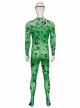 Movie Batman Forever Riddler Bodysuit Halloween Cosplay Costume Set