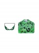 Movie Batman Forever Riddler Bodysuit Halloween Cosplay Costume Set