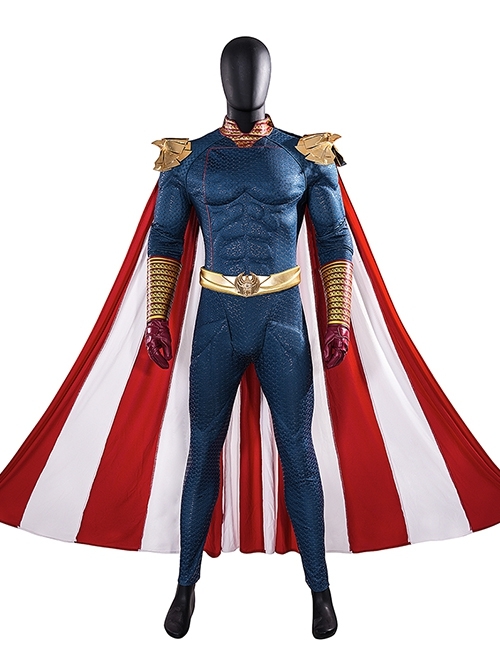 The Boys The Homelander Muscle Upgraded Version Halloween Cosplay Costume Set Without Shoes