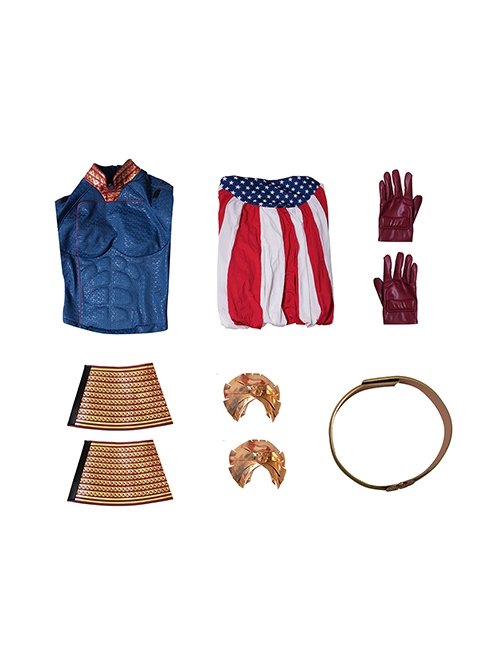 The Boys The Homelander Muscle Upgraded Version Halloween Cosplay Costume Set Without Shoes