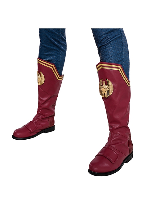The Boys The Homelander Muscle Upgraded Version Halloween Cosplay Accessories Red Boots