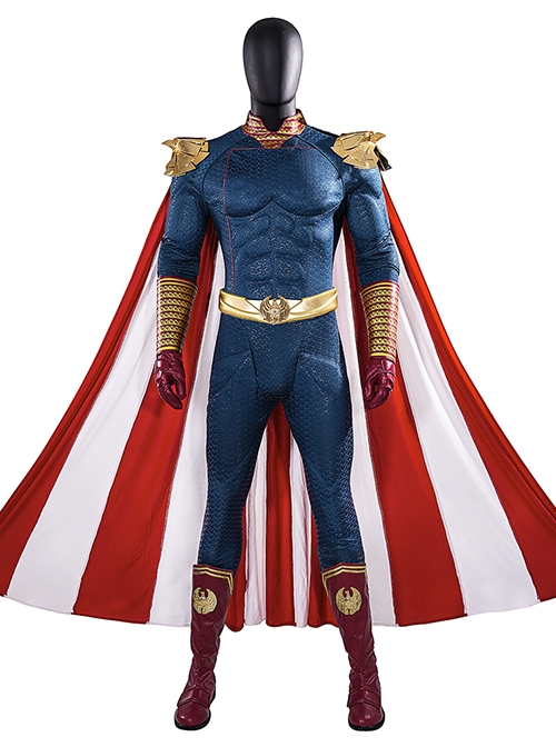 The Boys The Homelander Muscle Upgraded Version Halloween Cosplay Accessories Red Boots