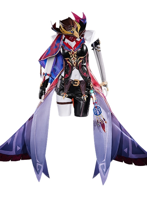 Game Genshin Impact Chasca Halloween Cosplay Costume Full Set