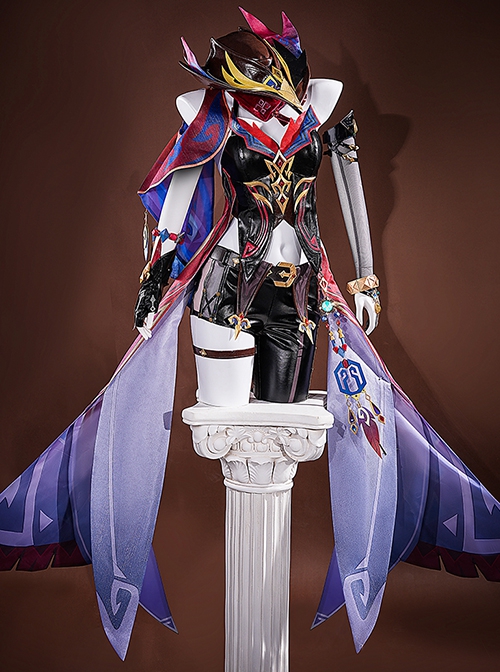 Game Genshin Impact Chasca Halloween Cosplay Costume Full Set