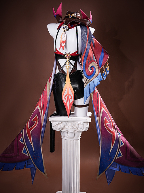 Game Genshin Impact Chasca Halloween Cosplay Costume Full Set