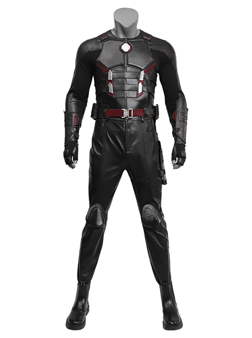 Deadpool & Wolverine Blade Halloween Cosplay Accessories Black Leather Shoes
