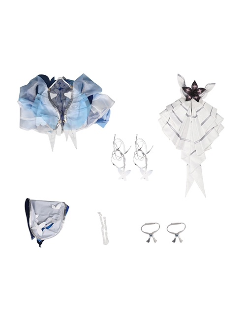Game Wuthering Waves The Shorekeeper Halloween Cosplay Costume Set