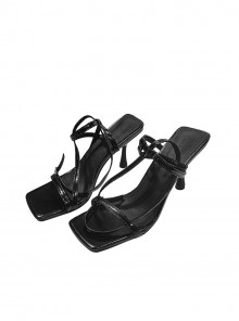 Game Elden Ring Queen Marika The Eternal Halloween Cosplay Accessories Black High Heel Sandals