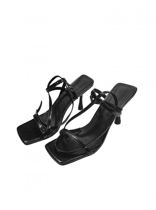 Game Elden Ring Queen Marika The Eternal Halloween Cosplay Accessories Black High Heel Sandals