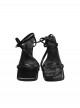 Game Elden Ring Queen Marika The Eternal Halloween Cosplay Accessories Black High Heel Sandals