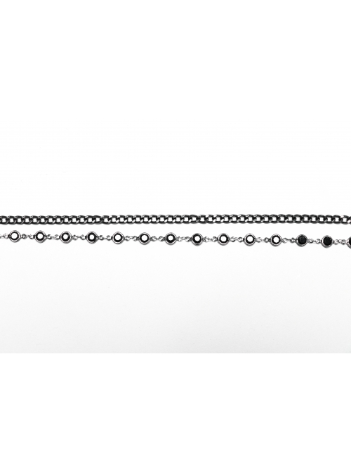 Black Personalized Alloy Glass Rhinestones With Skull Pattern Side Chain Design Punk Style Gorgeous Crown Headdress