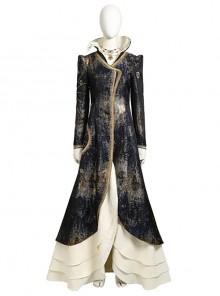 Movie Wicked Madame Morrible Embroidery Styles Halloween Cosplay Costume Set Without Shoes