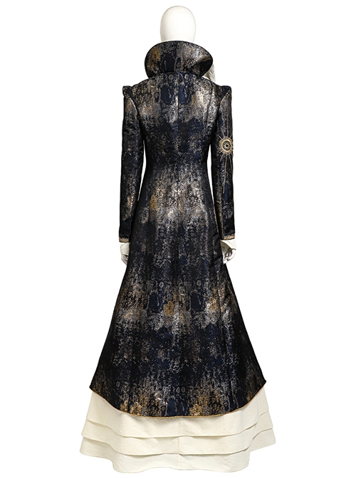 Movie Wicked Madame Morrible Embroidery Styles Halloween Cosplay Costume Set Without Shoes