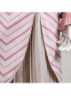 Movie Wicked Glinda Striped Suit Halloween Cosplay Costume Full Set
