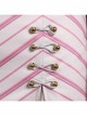 Movie Wicked Glinda Striped Suit Halloween Cosplay Costume Full Set