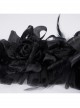 Black Lace Flower Dark Corners Decorated Gothic Style Headband Headdress