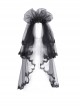 Halloween Dark Black Lace Gothic Style Women's Mesh Headdress