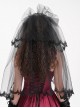 Halloween Dark Black Lace Gothic Style Women's Mesh Headdress