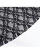 Black Personalized Lace Patchwork Fishtail Pleated Gothic Style Layered Leg Guards