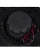 Halloween Death Note Black Layered Gothic Style Elegant Dress Hat