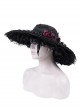 Halloween Death Note Black Layered Gothic Style Elegant Dress Hat