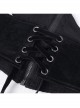 Black Palace Retro With Embroidery Lace Decoration Gothic Style Adjustable Gorgeous Waist Seal