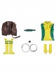 X-Men Rogue Halloween Bodysuit Cosplay Costume Full Set