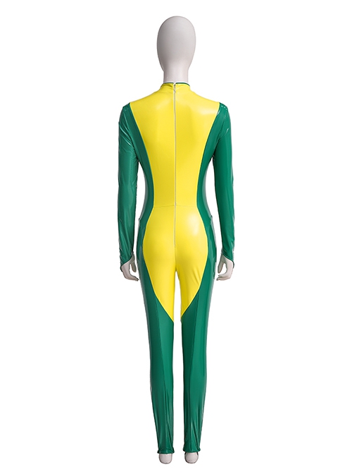 X-Men Rogue Halloween Bodysuit Cosplay Costume Full Set